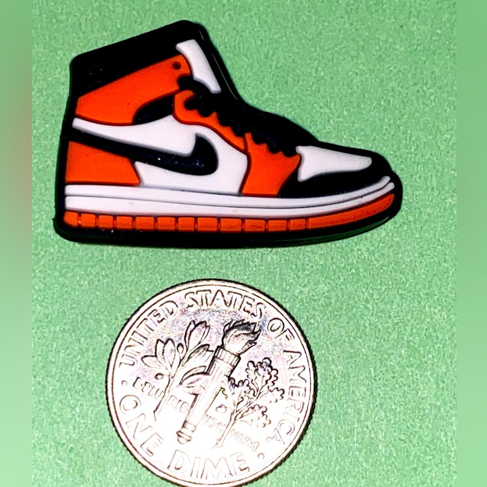 (10 for $15) Sport Nike Orange Tennis Sneakers Shoes Croc Shoe Charms